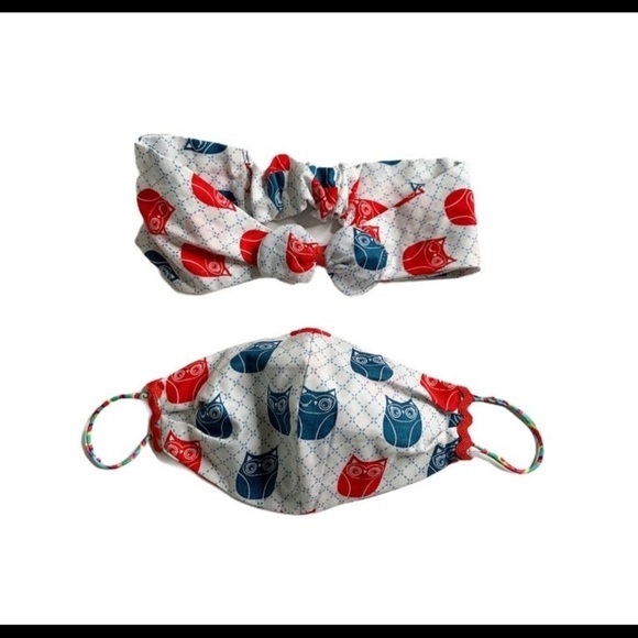 Handmade Face Mask set with head band included! - Picture 5 of 6